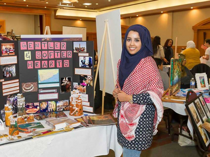 Sarah Al Akbari at the Arabian Canadian Bazaar 2015