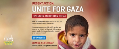 Support Islamic Relief Canada Orphan Sponsorship in Gaza