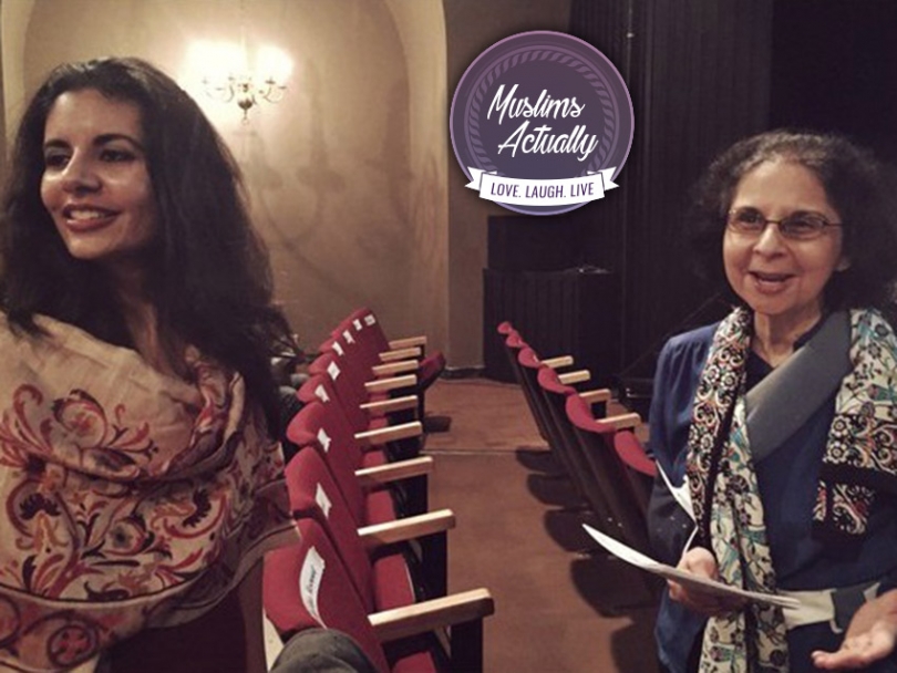 Azeezah Kanji, the director of programming for the Noor Cultural Centre, and her mother Samira Kanji.