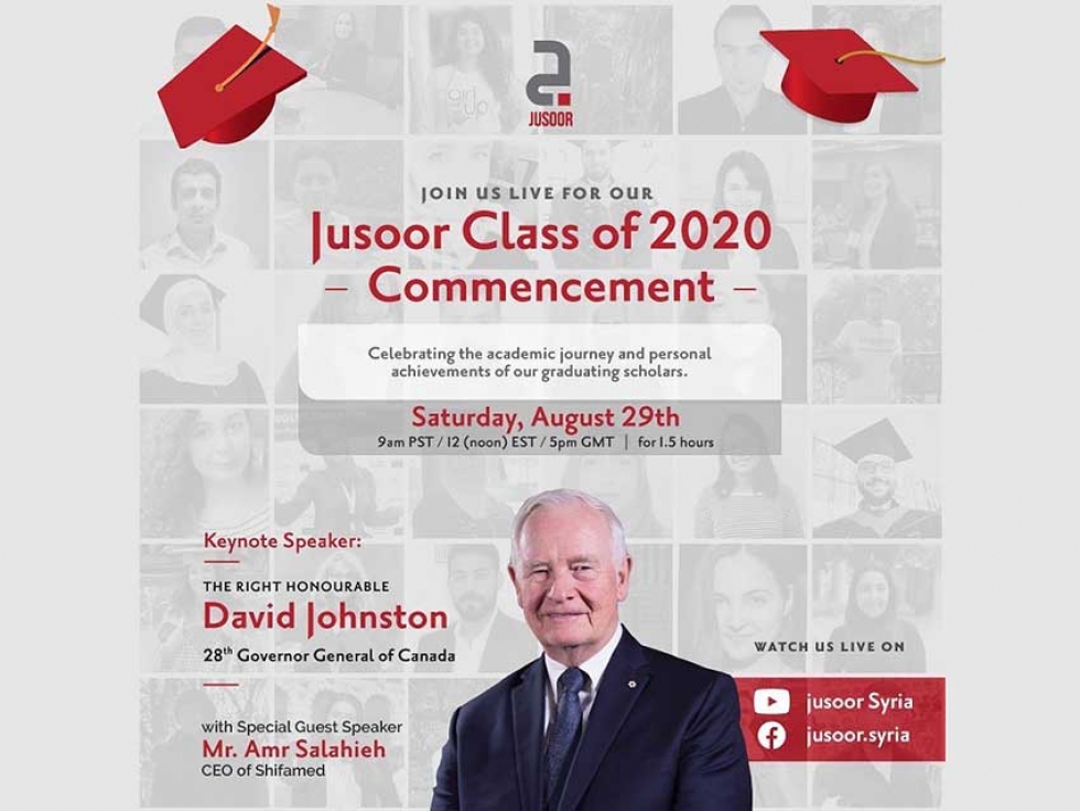 Class of 2020 Syrian Scholars to Celebrate Virtual Graduation with The Right Honourable David Johnston