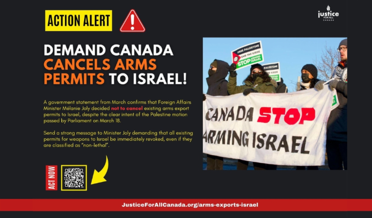 Demand Immediate Action: Cancel Existing Arms Permits to Israel Now!