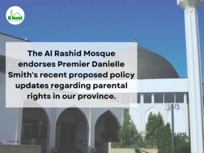 Al Rashid Mosque Endorses Premier Danielle Smith's Parental Rights Updates in Alberta