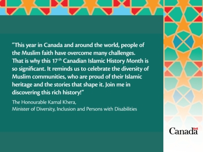 Statement by Minister Khera and Special Representative Amira Elghawaby on Canadian Islamic History Month