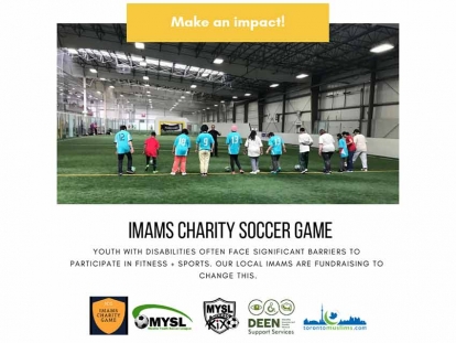 Toronto Area Imams Play Soccer to Fundraise for Sports for Youth with Disabilities