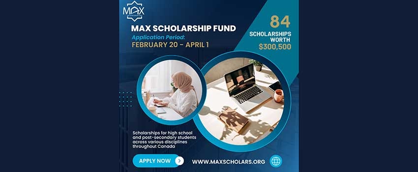 Apply for Scholarships for High School Graduates and Post-Secondary Students from the 2023 MAX Scholarship Fund