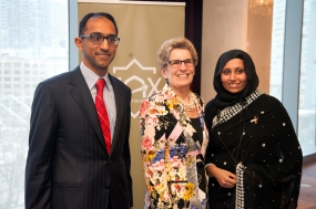 MAX Gala Founder Aazar Zafar with Ontario Premier Kathleen Wynne and MAX Gala lead organizer Asma Bala