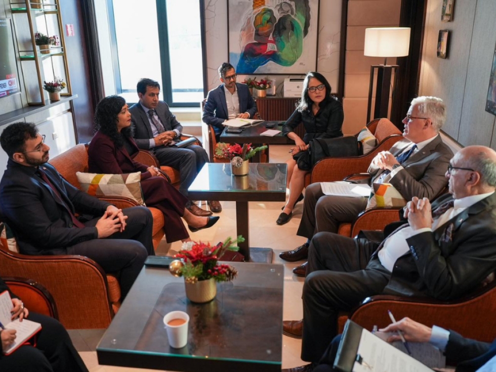 MP Jenny Kwan with other MPs during meetings in Jordan