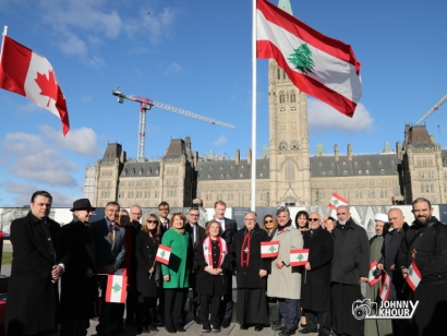 Flag Raising on Parliament Hill for Lebanese Heritage Month