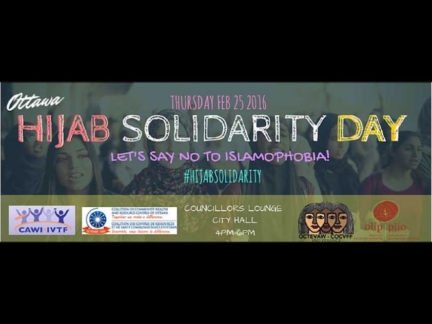 Feb. 25th: Ottawa Hijab Solidarity Day #hijabsolidarity
