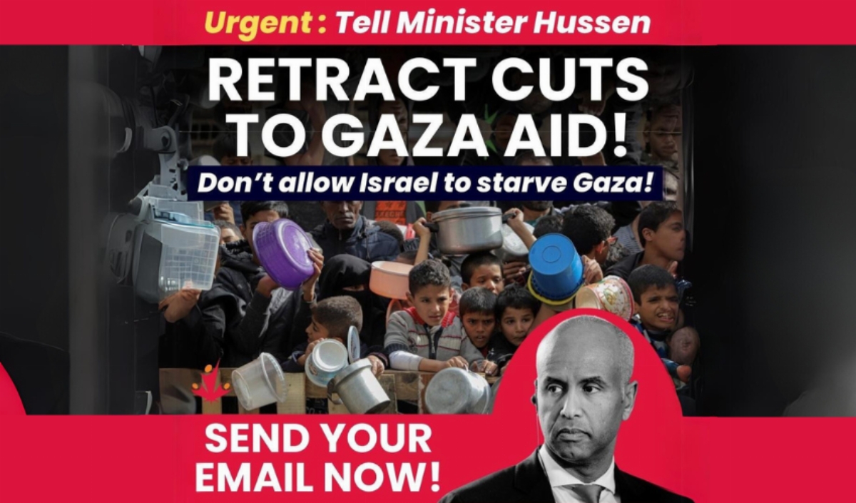 Tell Minister Hussen: Reverse the UNRWA cuts, don’t punish Gaza!