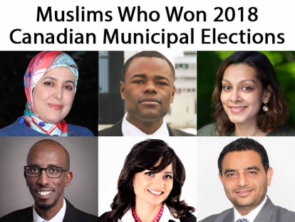 Muslims Who Won in 2018 Canadian Municipal Elections