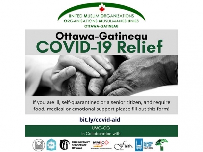 Ottawa-Gatineau United Muslim Organizations Offering COVID-19 Relief Support: Learn How to Get Help, Volunteer and Donate