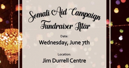 Check Out The Somali Aid Campaign Fundraiser Iftar In Ottawa on Wednesday June 7