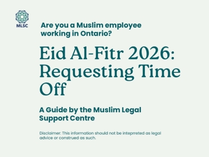 Eid Al Fitr and Your Workplace Rights in Ontario for Muslim Employees
