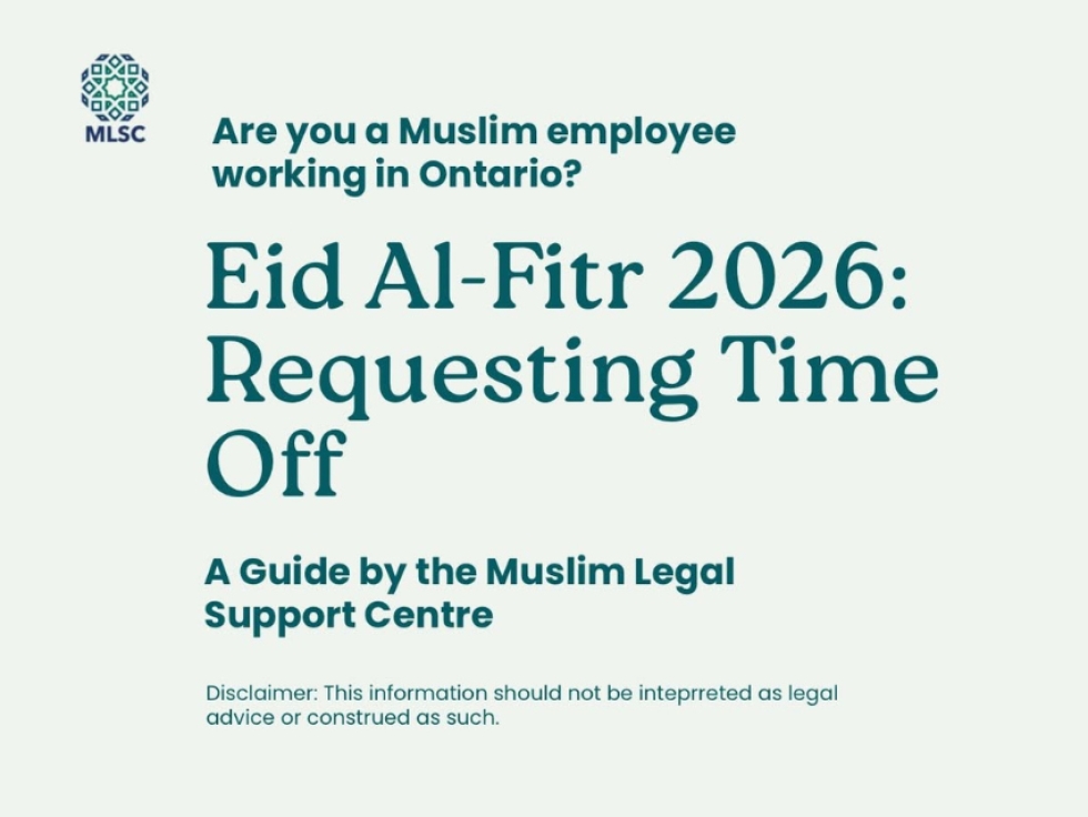 Eid Al Fitr and Your Workplace Rights in Ontario for Muslim Employees