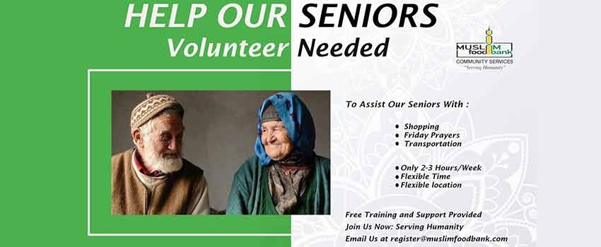 Volunteer with the Muslim Food Bank Senior Support Program