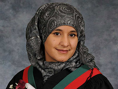 Roya Shams, 20, graduated from Ashbury College this year and will be attending the University of Ottawa in the Fall.
