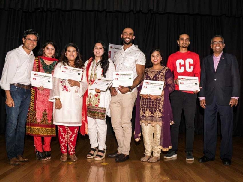 Pakistani Canadian community members receive awards of recognition at the Canada Pakistan Association&#039;s Canada Day Celebration in Ottawa.