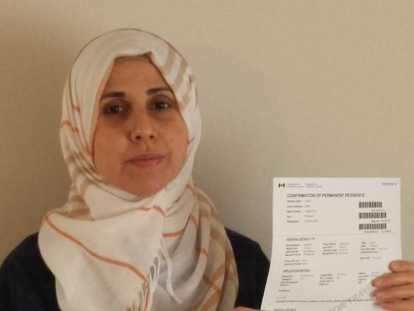 Dima Siam, a refugee from Syria, finally receives Canadian permanent resident status.
