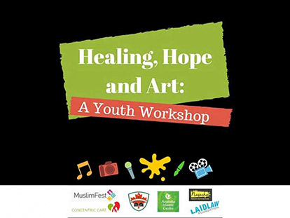 Healing, Hope and Art is a two part project that provides art therapy for Muslim students and an anti-Islamophobia awareness campaign aimed at engaging the general public.