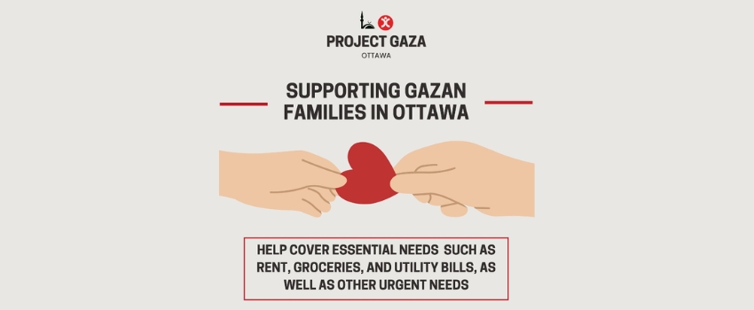 Support Project Gaza Ottawa to Support Gazan Refugee Families in the Ottawa