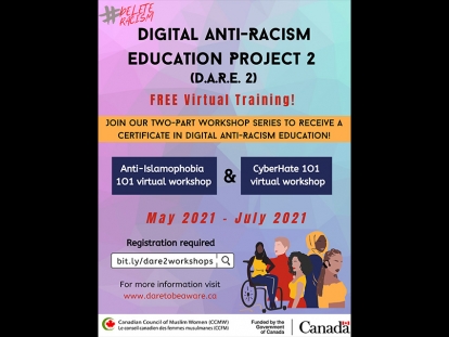 Sign Up for the Canadian Council of Muslim Women&#039;s Digital Anti-Racism Education Project Trainings