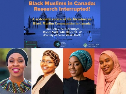 Check out Black Muslims in Canada: Research Interrupted This Thursday