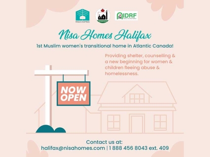 Nisa Homes Opens Shelter for Women and Children in Halifax: Donations Needed