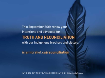 Islamic Relief Canada&#039;s Statement on National Day for Truth and Reconciliation