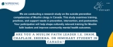 Imams, Sheikhs, Chaplains Needed for Research Study on Suicide Prevention Competencies of Muslim Clergy in Canada