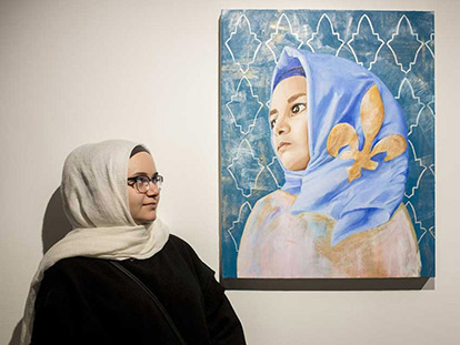 Zahraa Sbaiti&#039;s self-portrait &quot;My Crown&quot; explores the intersection of Muslim and Quebecois identity.
