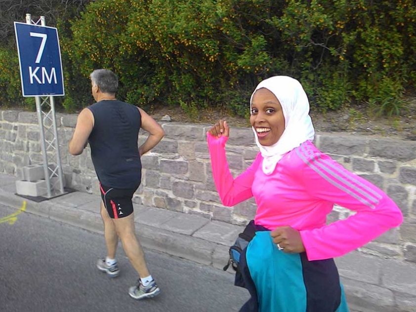 Fireda Ahmed ran the 10K in the 2015 Ottawa Race Weekend.