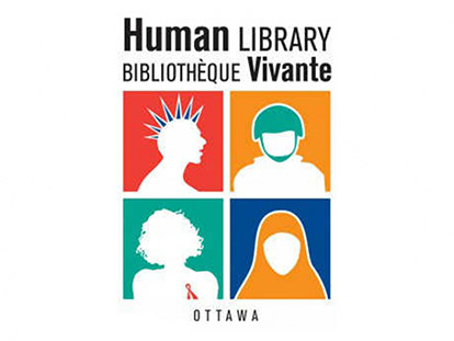 Photo caption: A poster for the Human Library project put on by the Ottawa Public Library, the Canadian War Museum, and CBC Ottawa on Jan. 28.