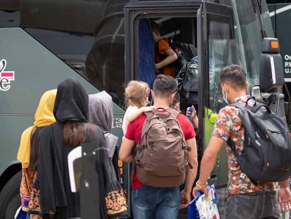 Afghan refugees arriving in Canada
