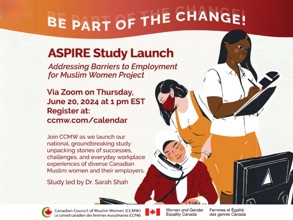 Canadian Council of Muslim Women (CCMW) to Launch National Muslim Women Employment Study