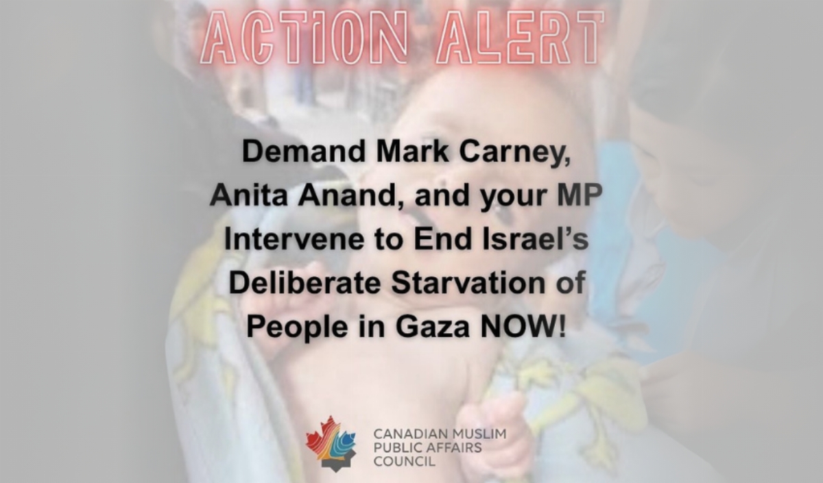 Demand Canada Intervene to End the Deliberate Starvation of People in Gaza Now (Email Campaign)