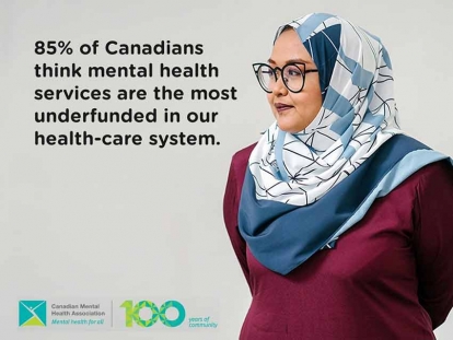 The Canadian Mental Health Association shared this image on social media as part of a campaign to raise awareness about the under-funding of mental health services. Learn more here https://cmha.ca/blogs/6-reasons-to-adopt-health-parity