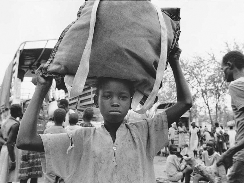 A scene from the documentary, Lost Boys of Sudan. After surviving a harrowing trek across hundreds of miles of desert, an estimated 11,000 &quot;lost boys&quot; crossed the Sudan border into Kenya and were taken to Kakuma refugee camp, where they spent the next nine years waiting for an end to their country&#039;s civil war.