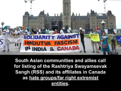 South Asian Community Groups Call for Canada to List Rashtriya Swayamsevak Sangh (RSS) and Its Affiliates as Hate Groups/Far Right Extremist entities