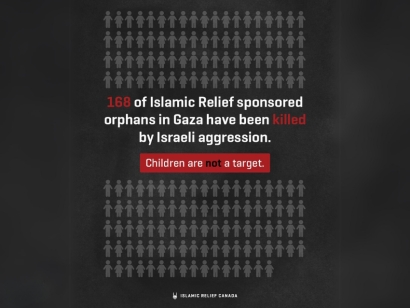 Islamic Relief Canada Outraged at the Killing of 168 Sponsored Orphans in Gaza Since October 7