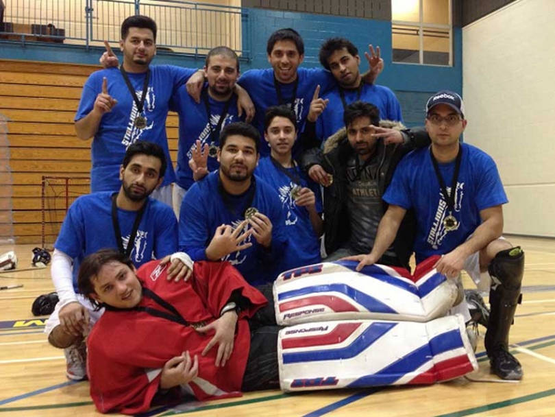 The Stallions (above) took won this year&#039;s 35th Montreal Muslim Ball Hockey Tournament