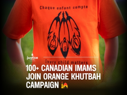 Over 100 Canadian Imams Join “Orange Khutba Day” Campaign for Truth and Reconciliation​
