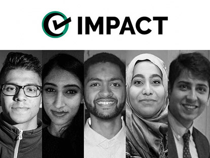 The people behind the IMPACT Fellowship: Asad Siddiqui, Asma Farooq, Abbas N. Ali, Rana Fatima, Mateen Manek