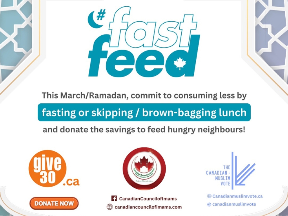 Canadian Imams Launch #FastFeed Ramadan Food Bank Campaign to Combat Hunger