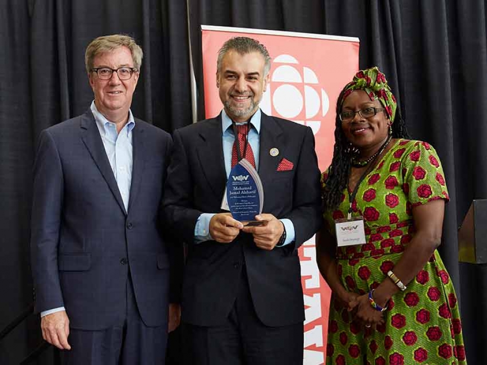 Mohd Jamal Alsharif Honoured with 2018 Welcoming Ottawa Ambassador Award.