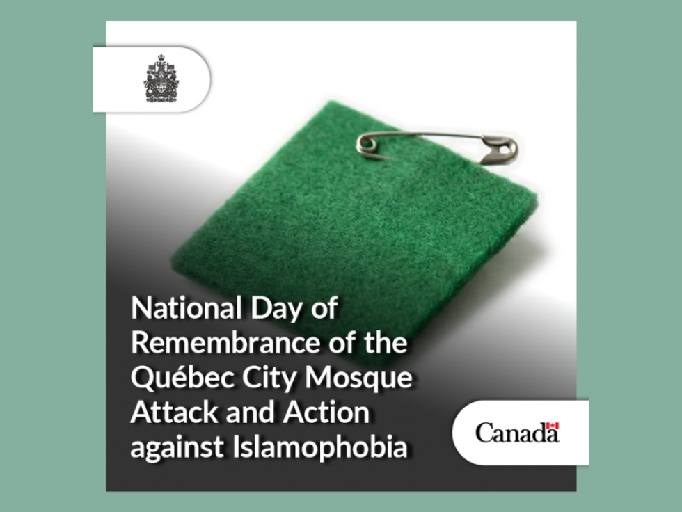 Statement by Prime Minister Carney on the National Day of Remembrance of the Qu&eacute;bec City Mosque Attack and Action against Islamophobia