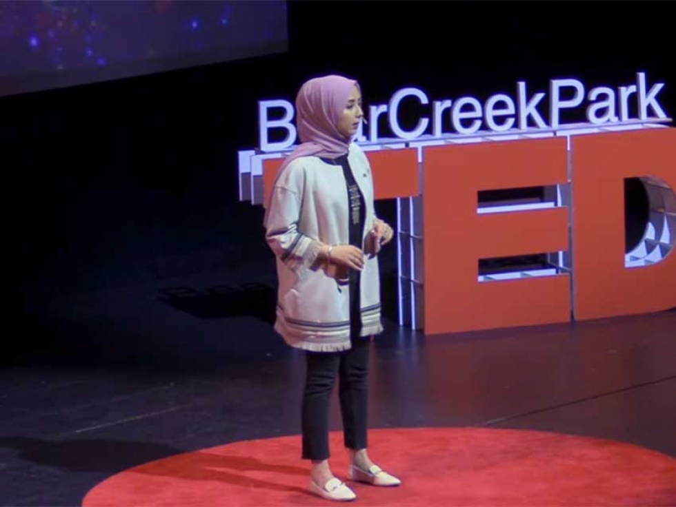 In 2020, Aida Sanjush spoke at TEDxBearCreekPark in Surrey, BC.