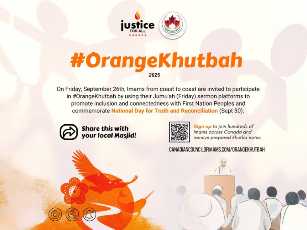 Call on Imams to Join National Orange Khutbah Day 2025 This Jummah (September 26)